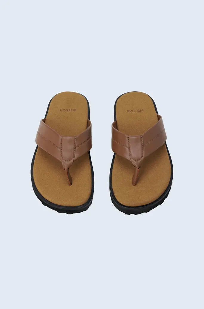 Leather Thong Sandals sold by SYSTEM