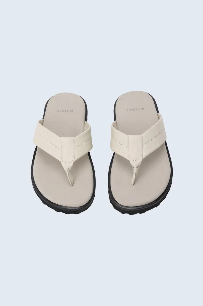 Leather Thong Sandals sold by SYSTEM