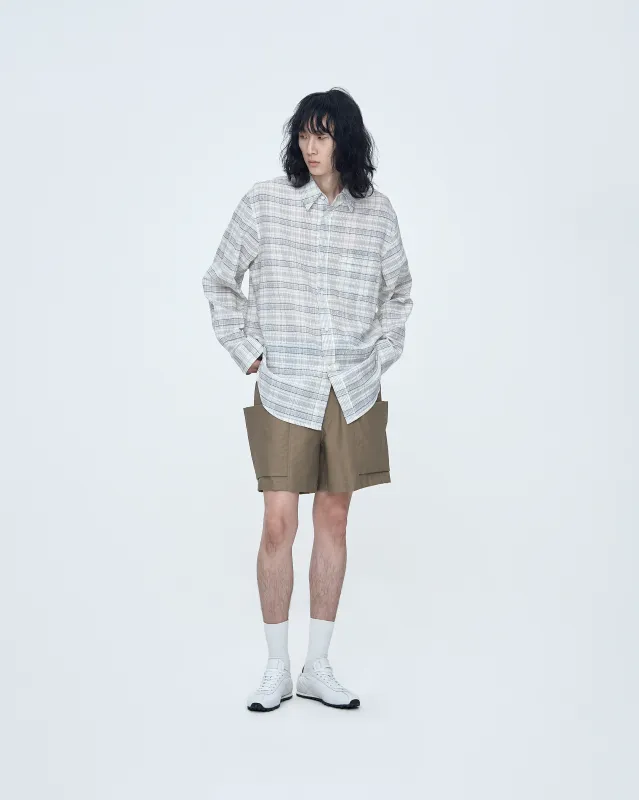 Seersucker Shirt made by SYSTEM