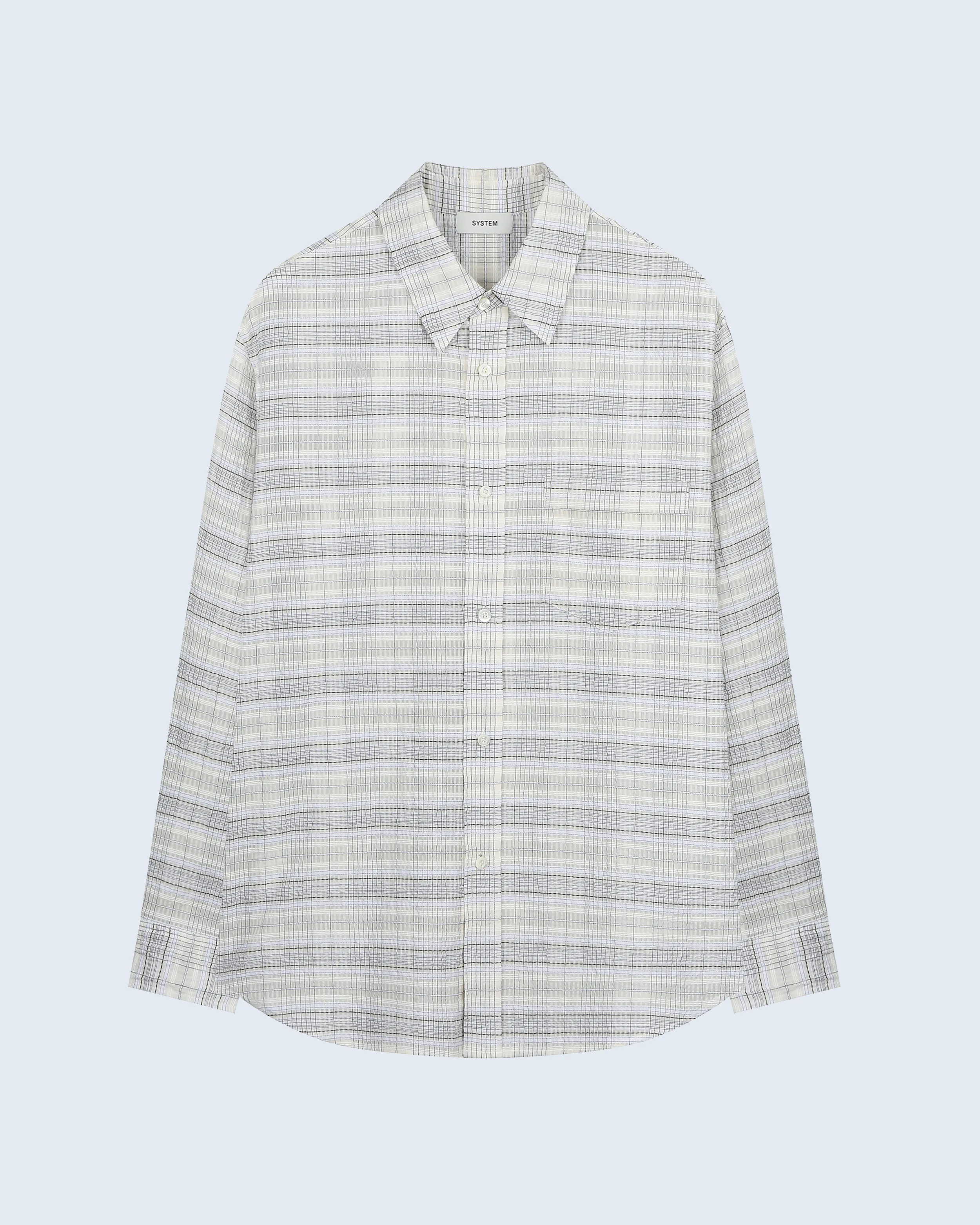 Seersucker Shirt sold by SYSTEM product image thumbnail 5