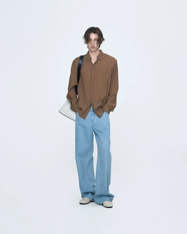 Hidden Button Classic Shirt made by SYSTEM