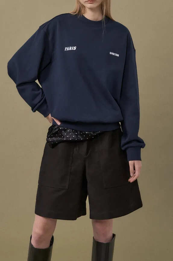 Back Logo Round Neck Sweatshirt sold by SYSTEM product image thumbnail 2