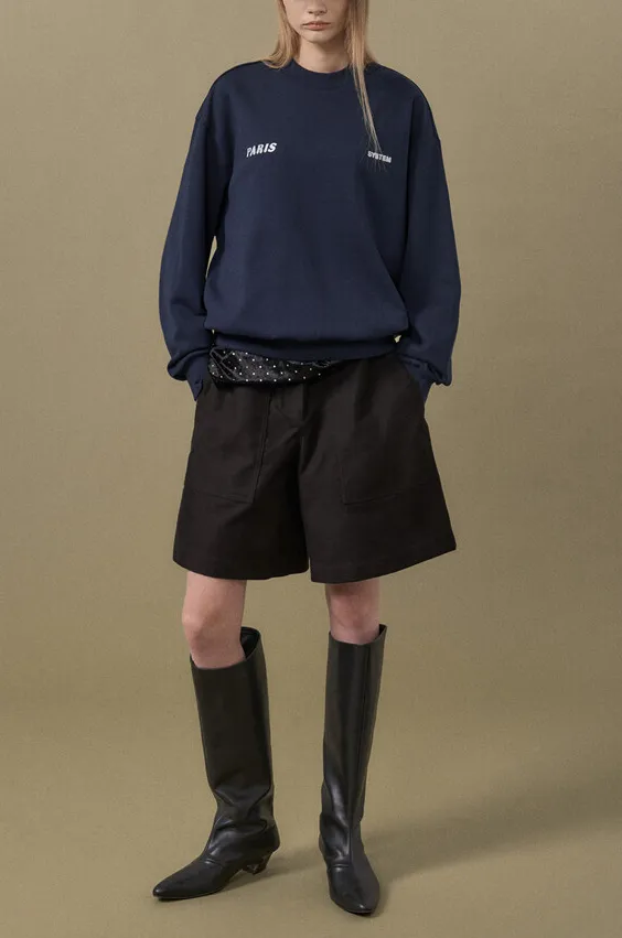 Back Logo Round Neck Sweatshirt sold by SYSTEM product image thumbnail 4