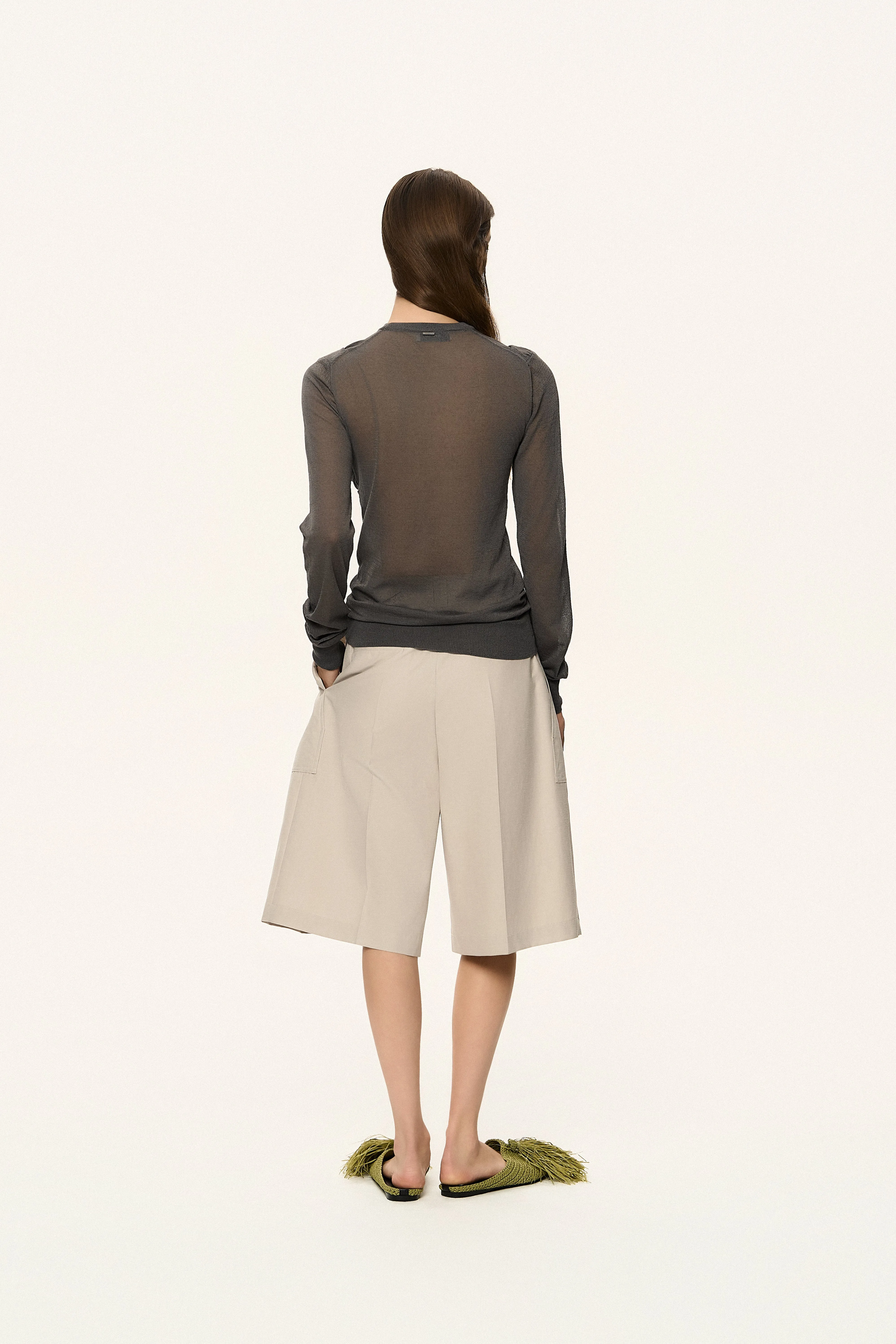 Twisted Sheer Knit Top sold by SYSTEM product image thumbnail 4