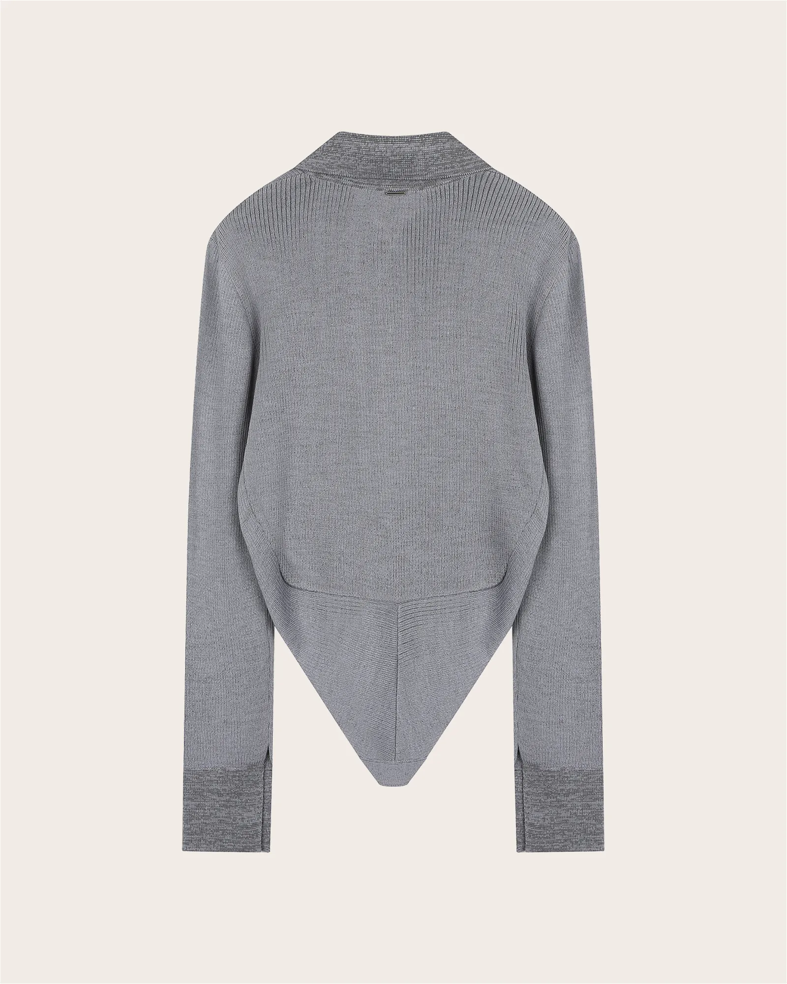 Curved Hem Knit Cardigan sold by SYSTEM product image thumbnail 3