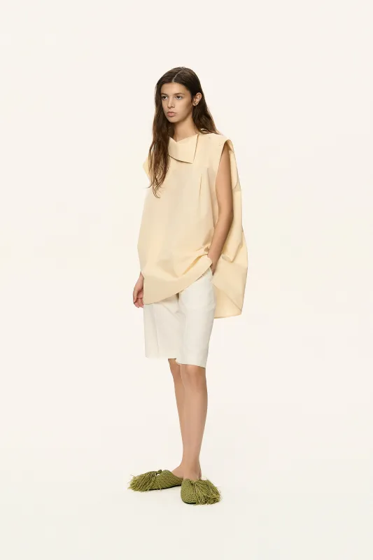 High-Neck Detail Top made by SYSTEM