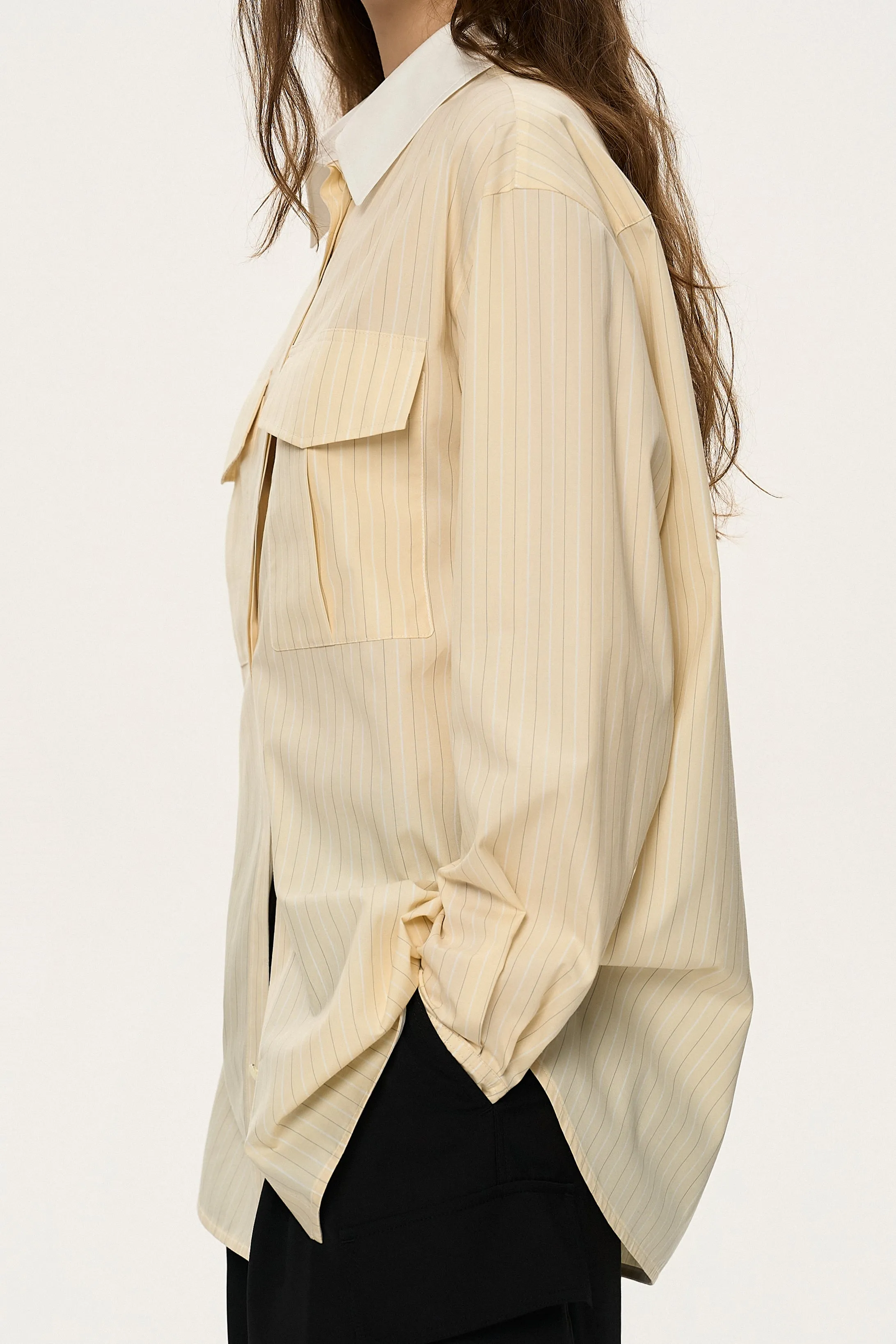 Contrast Collar Shirt sold by SYSTEM product image thumbnail 5