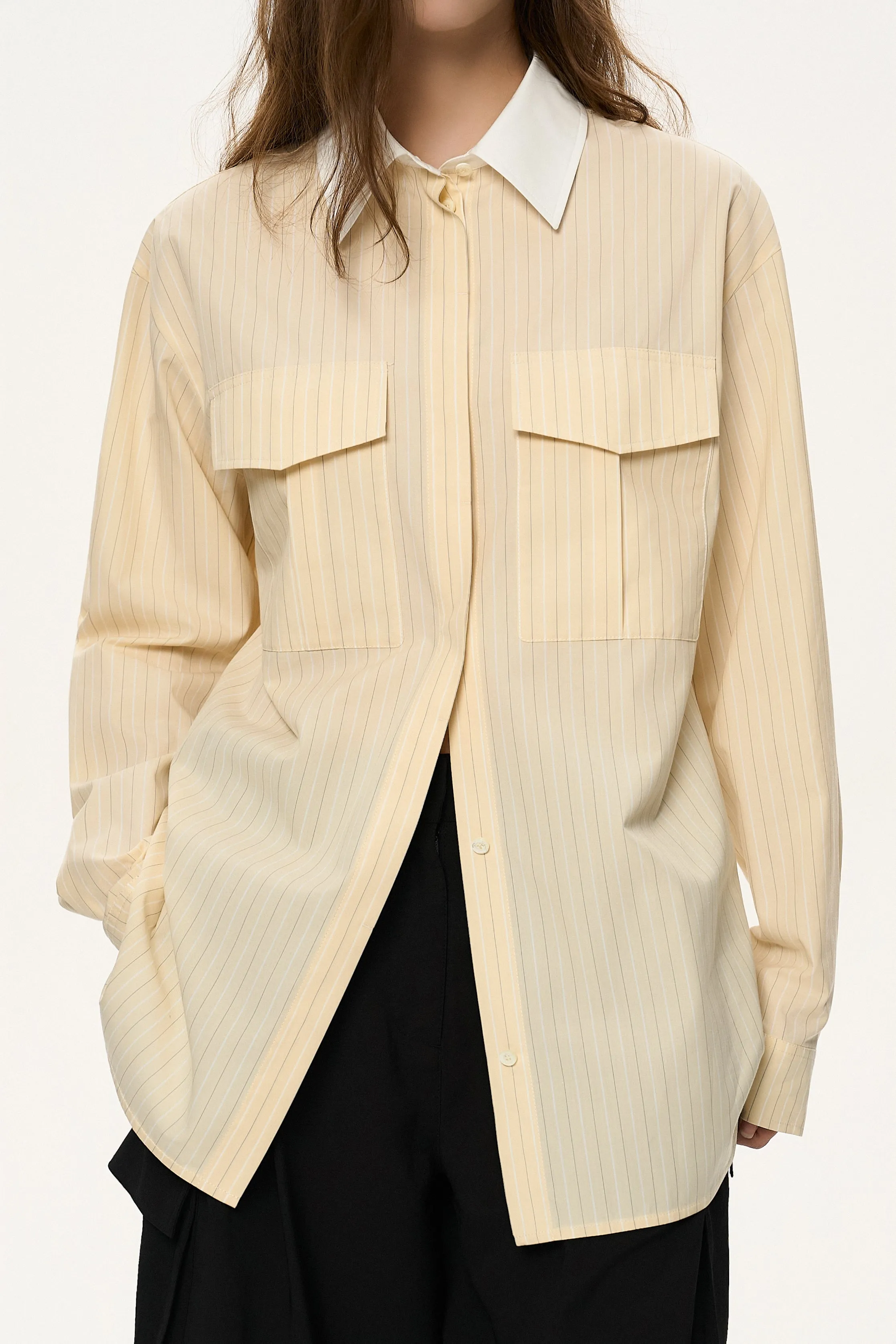Contrast Collar Shirt sold by SYSTEM product image thumbnail 4
