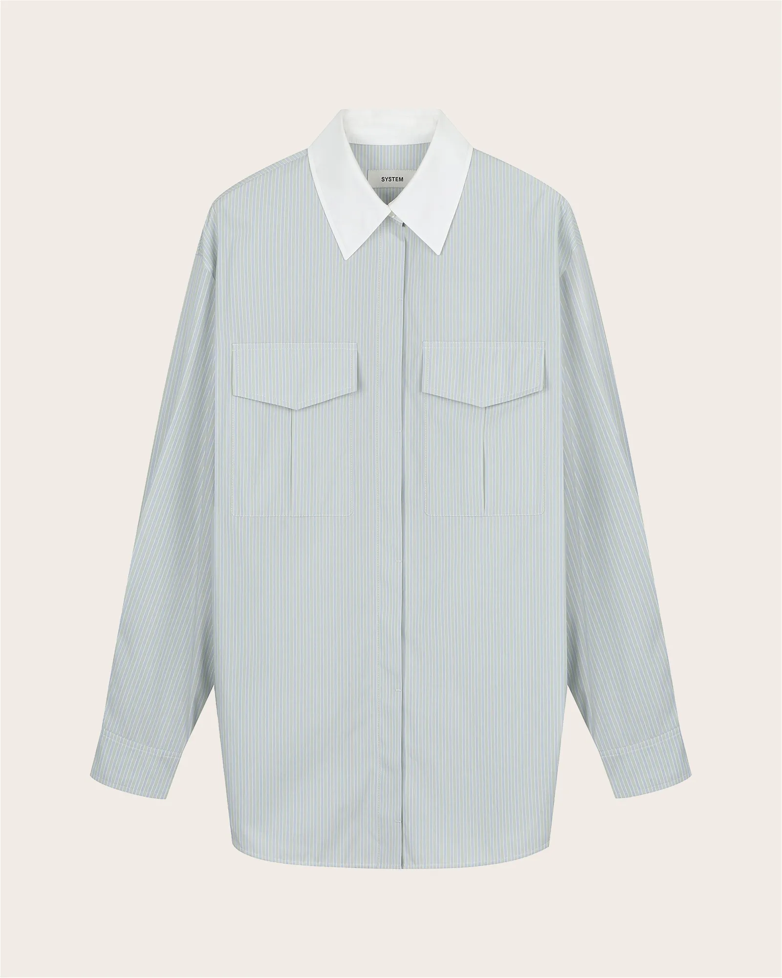 Contrast Collar Shirt sold by SYSTEM product image thumbnail 2