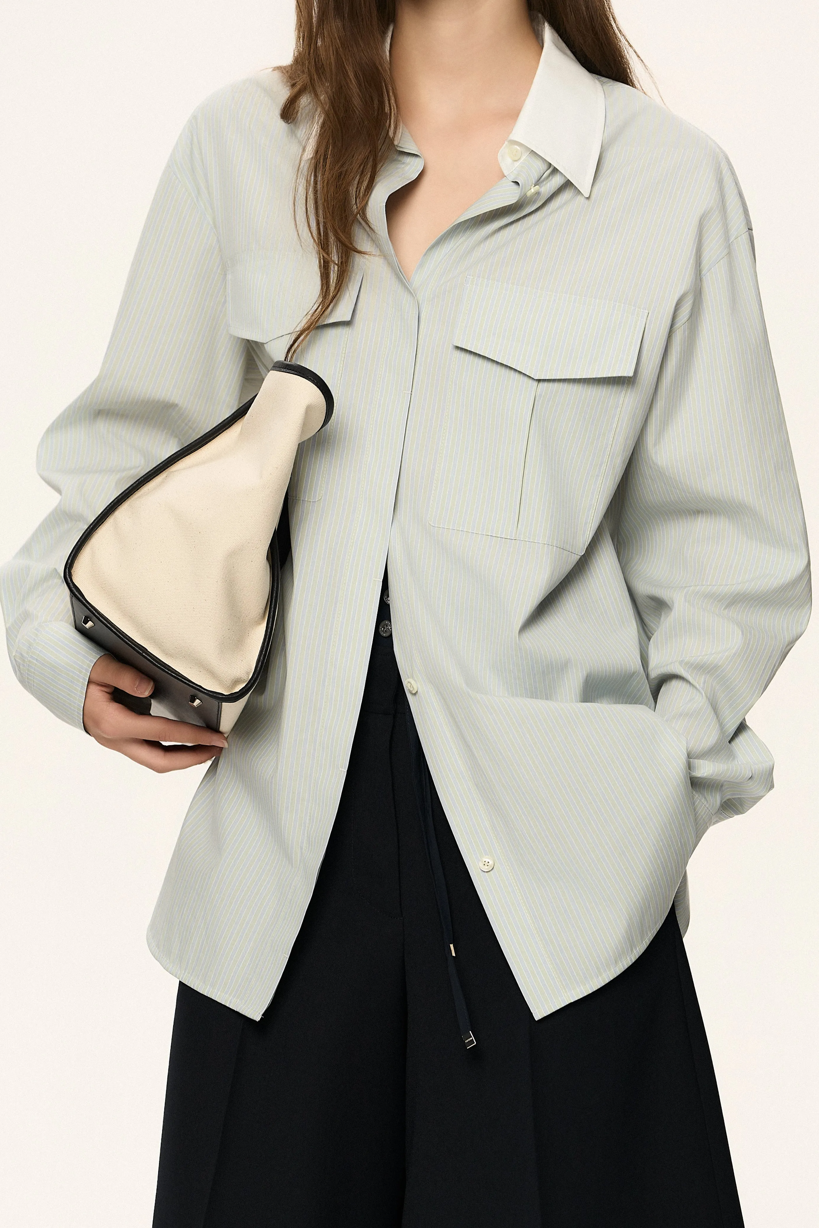 Contrast Collar Shirt sold by SYSTEM product image thumbnail 4