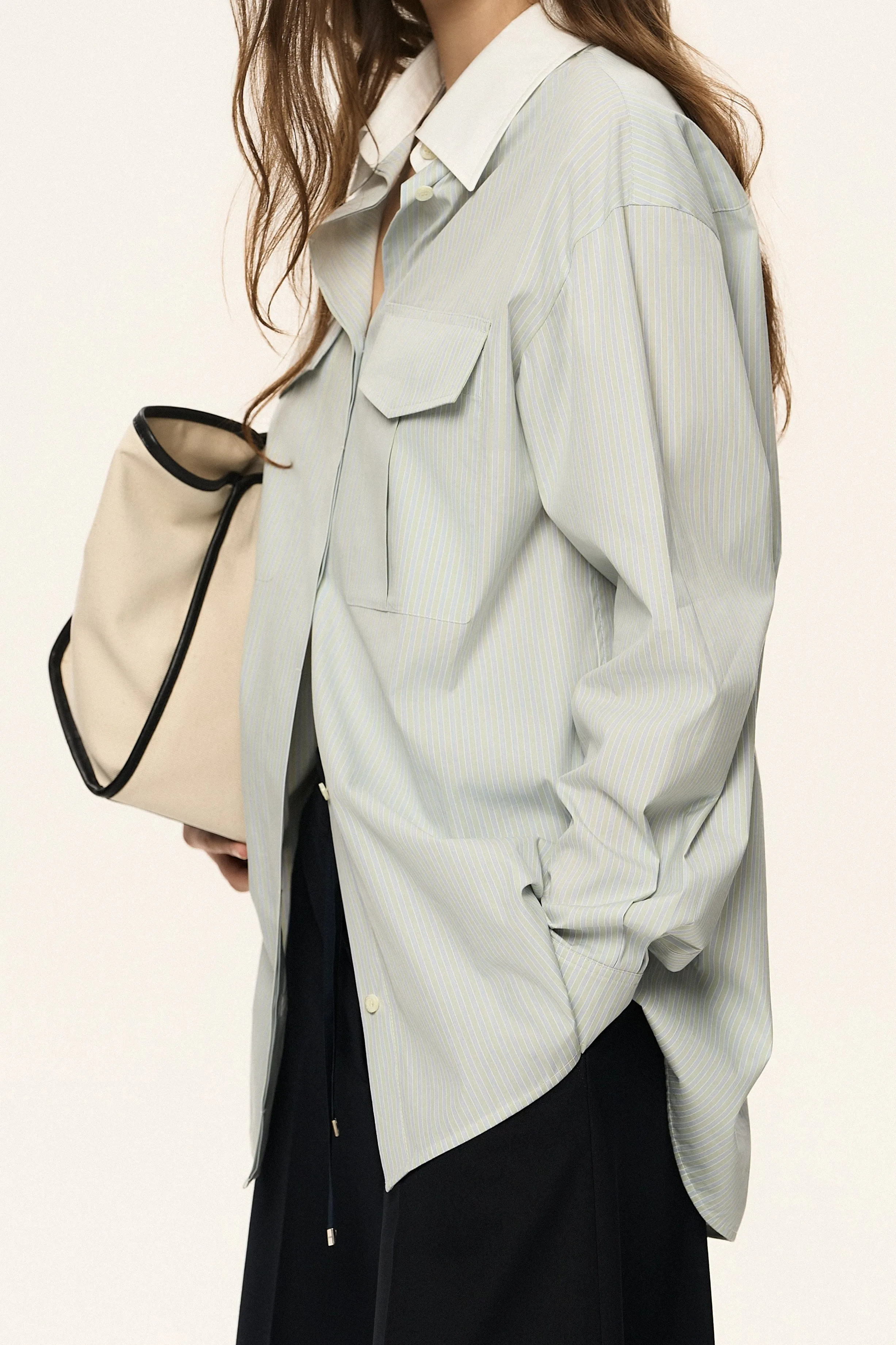 Contrast Collar Shirt sold by SYSTEM product image thumbnail 5