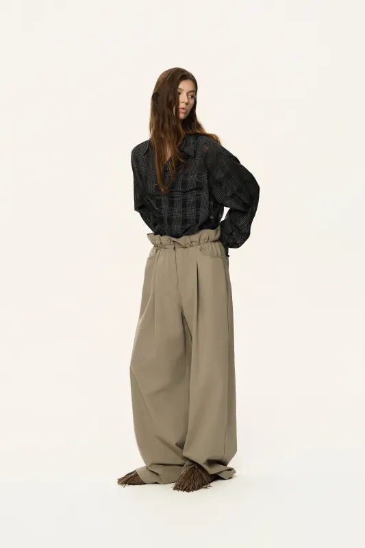 Draped Waist Pants made by SYSTEM