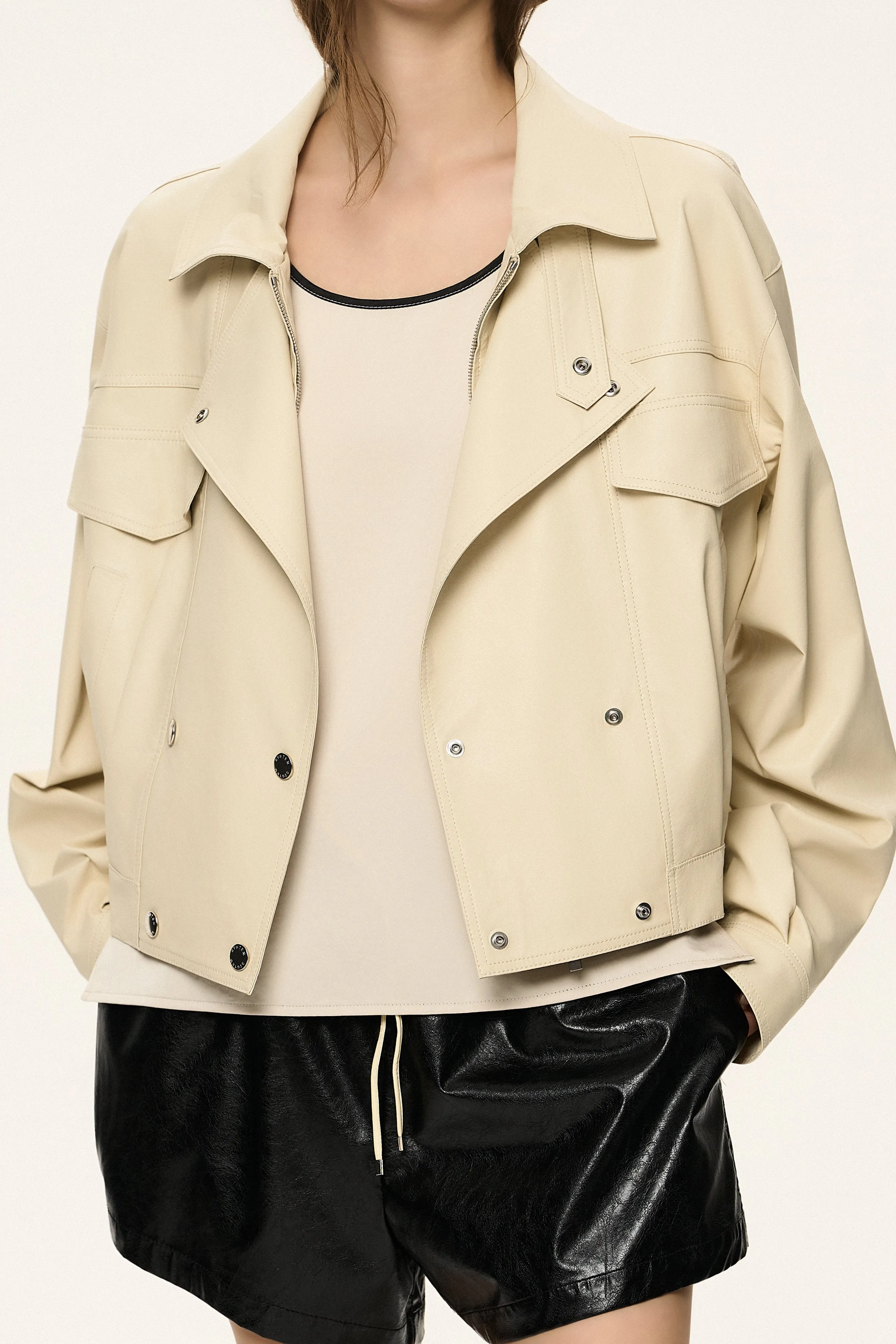 Lightweight Coated Bomber Jacket sold by SYSTEM product image thumbnail 5