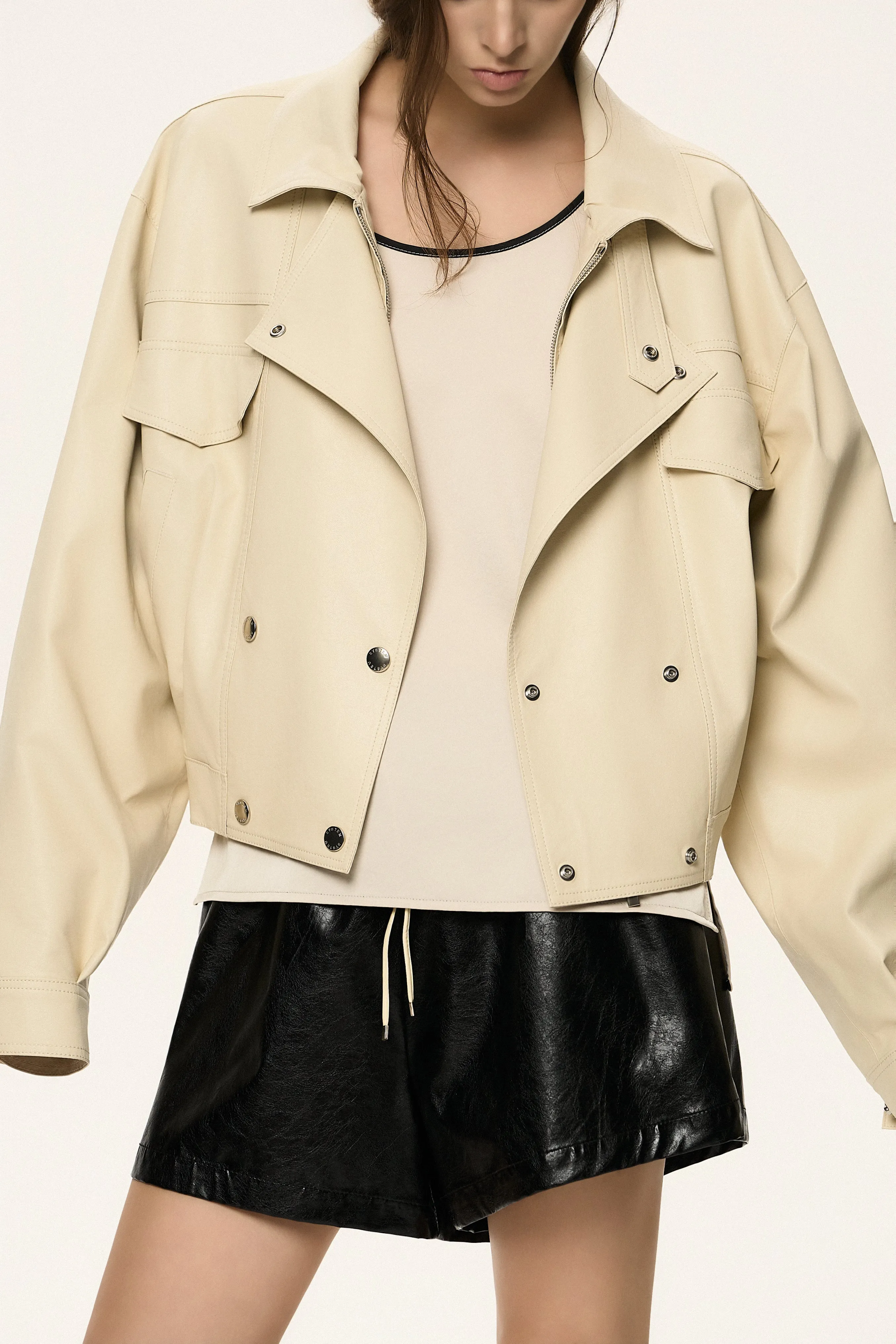 Lightweight Coated Bomber Jacket sold by SYSTEM product image thumbnail 4