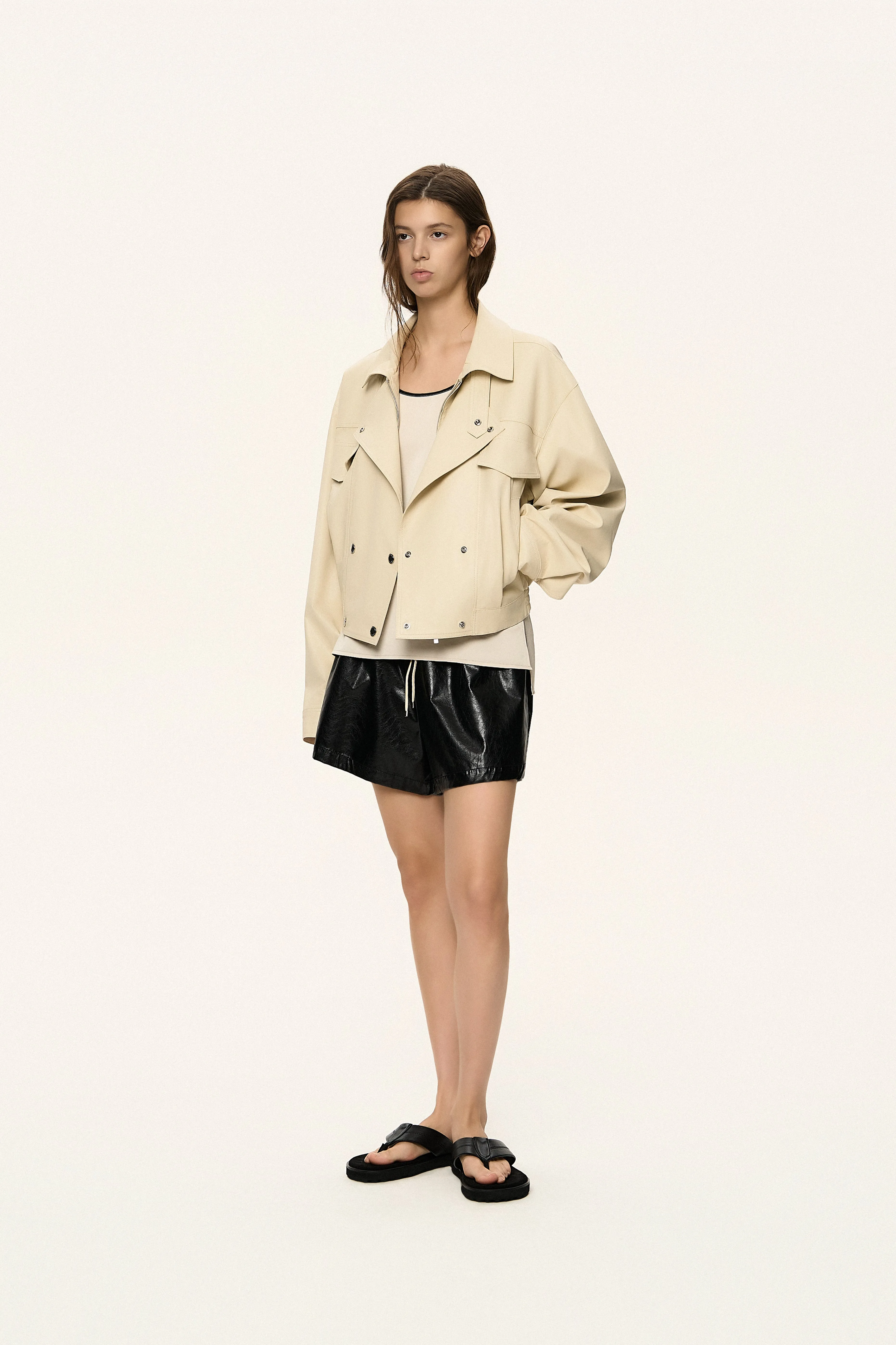 Lightweight Coated Bomber Jacket sold by SYSTEM