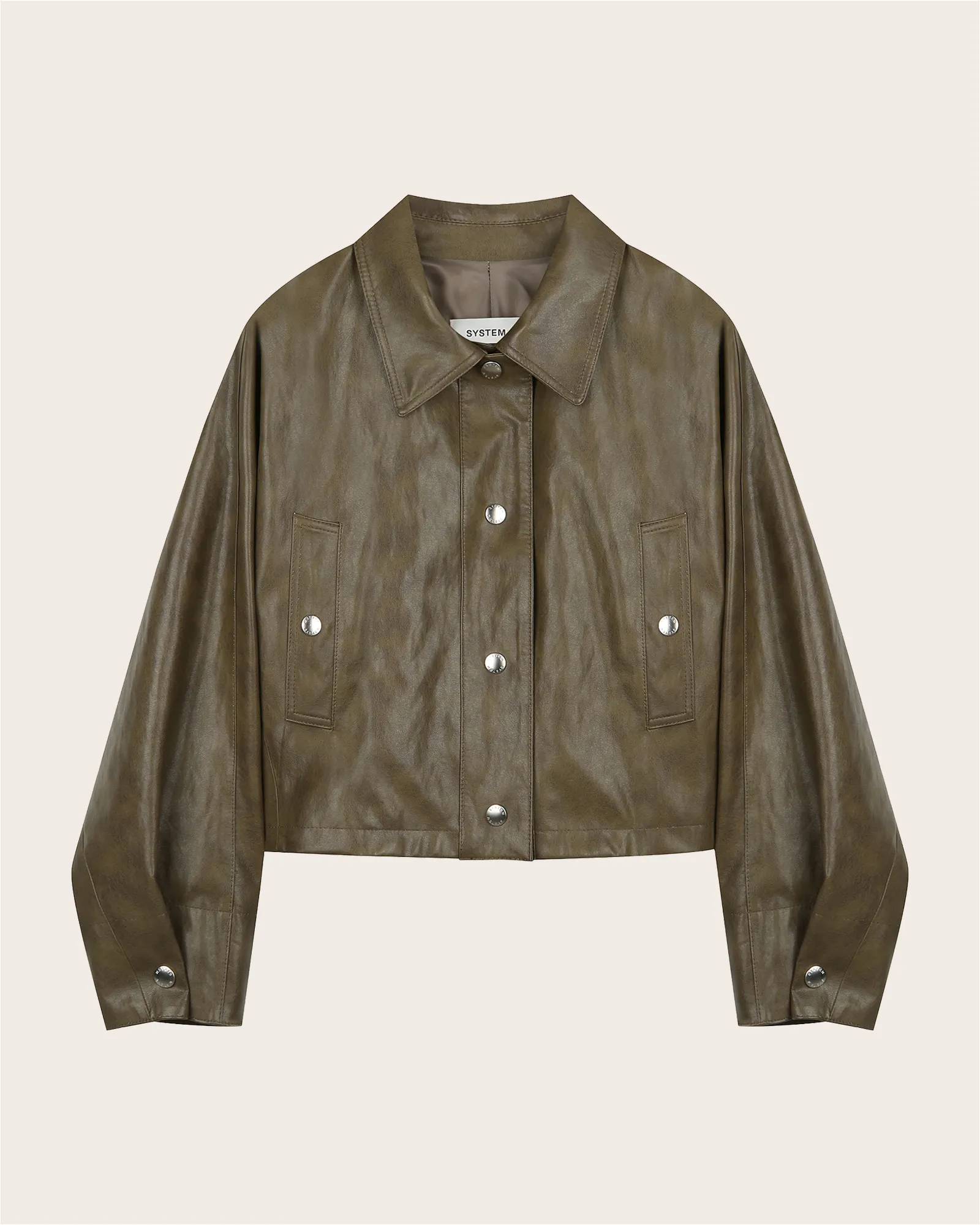 Tie-Waist Coated Jacket sold by SYSTEM product image thumbnail 2