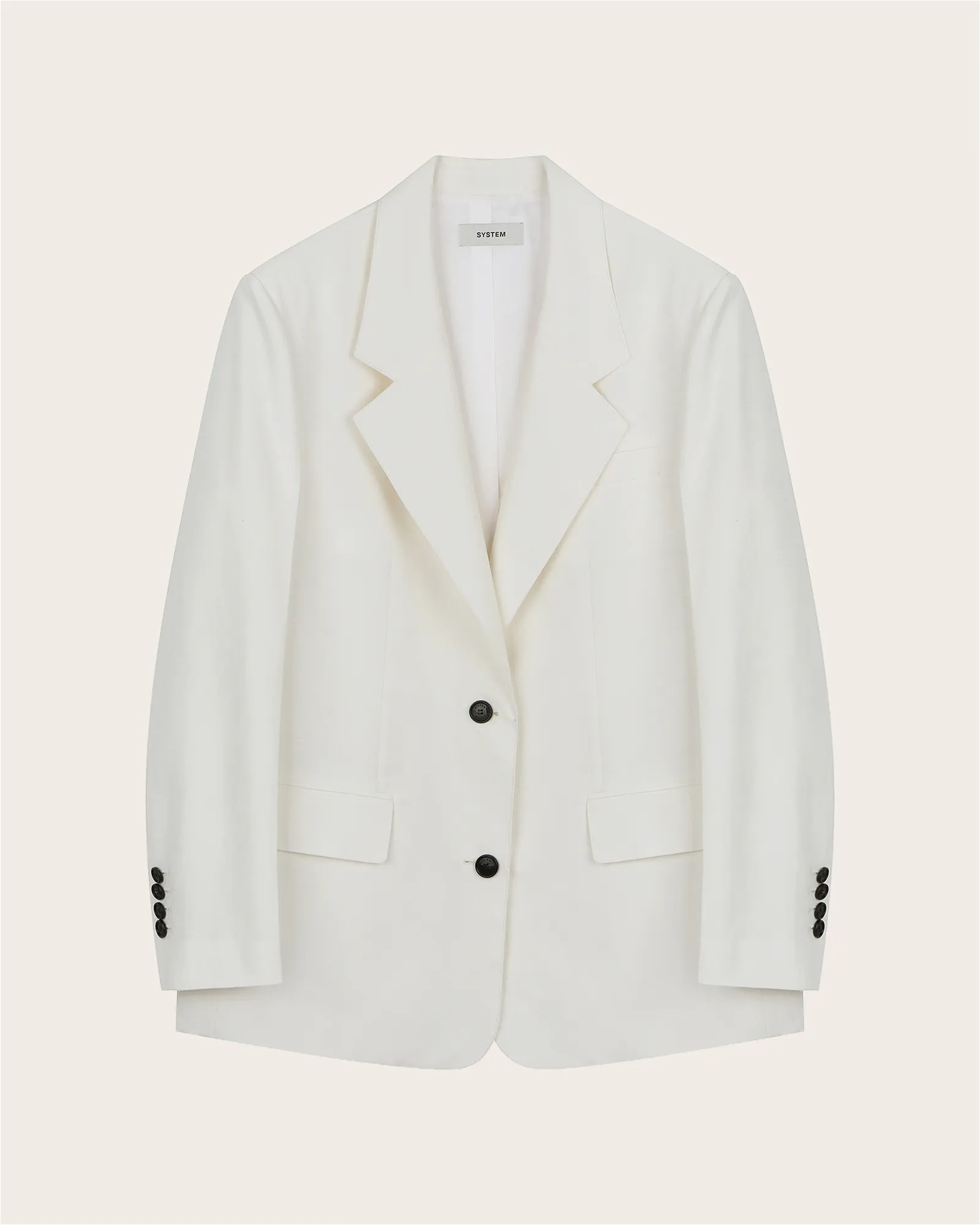 Linen Structured Blazer sold by SYSTEM product image thumbnail 3