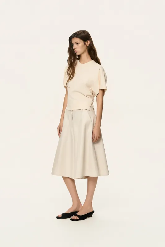 Dolman Sleeve Rounded T-Shirt made by SYSTEM