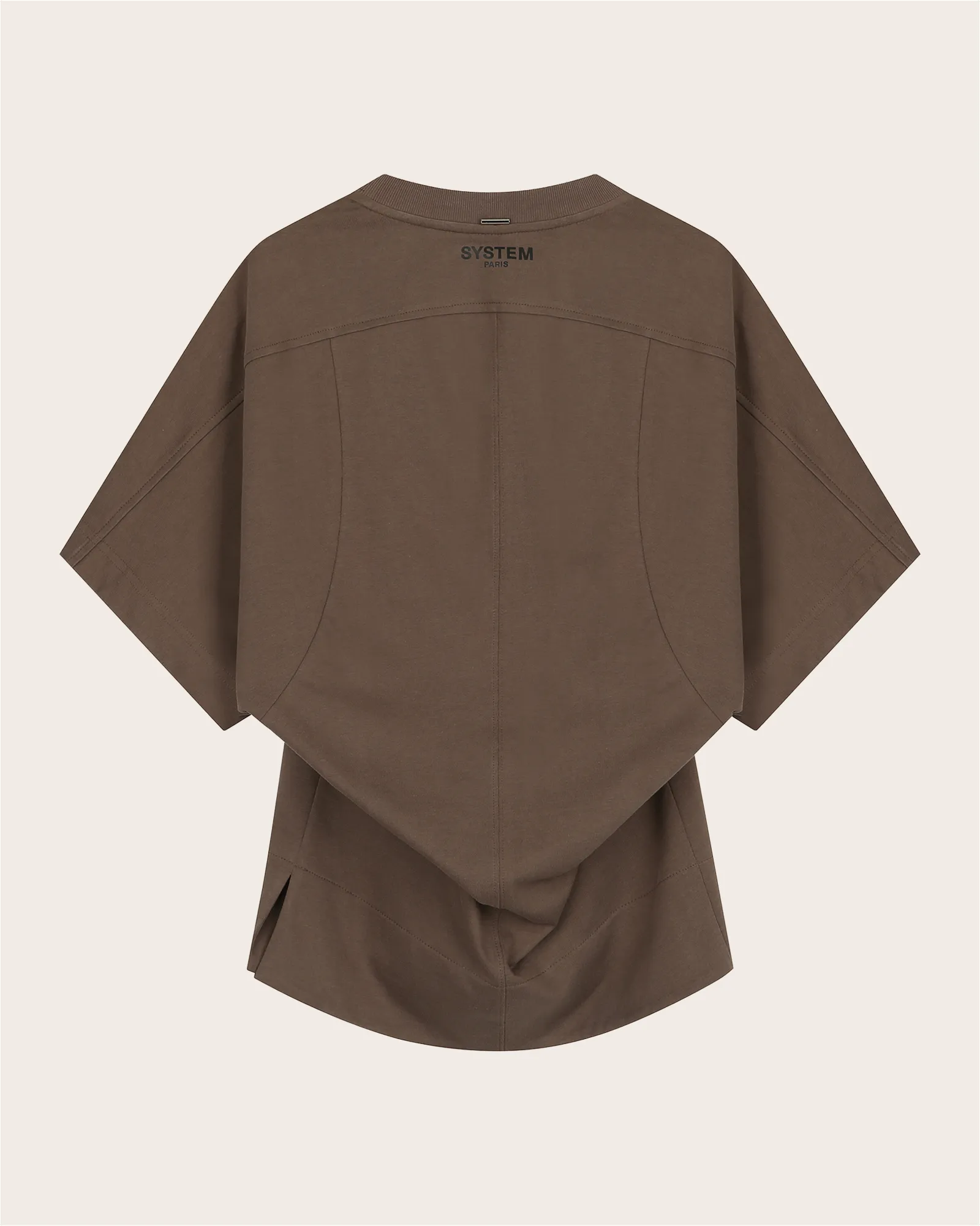 Dolman Sleeve Rounded T-Shirt sold by SYSTEM product image thumbnail 3
