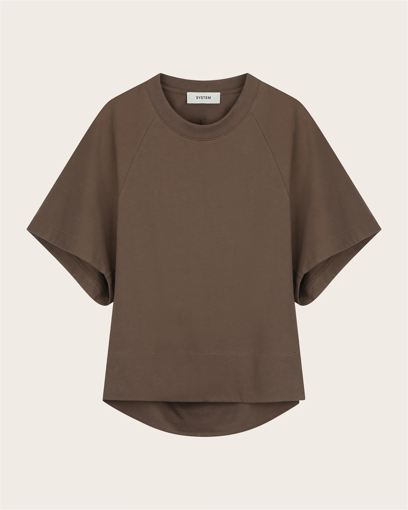 Dolman Sleeve Rounded T-Shirt sold by SYSTEM product image thumbnail 2