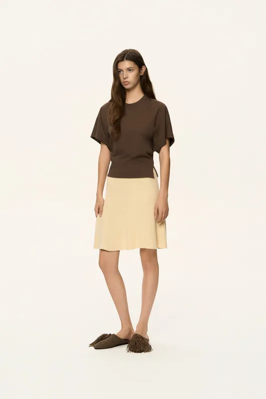 Dolman Sleeve Rounded T-Shirt made by SYSTEM