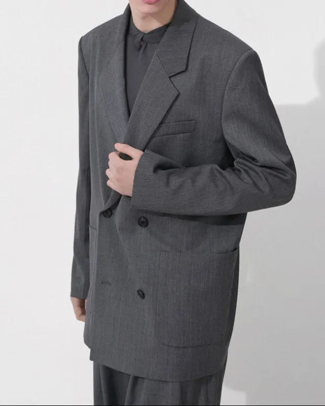 DOUBLE-BREASTED JACKET made by SYSTEM