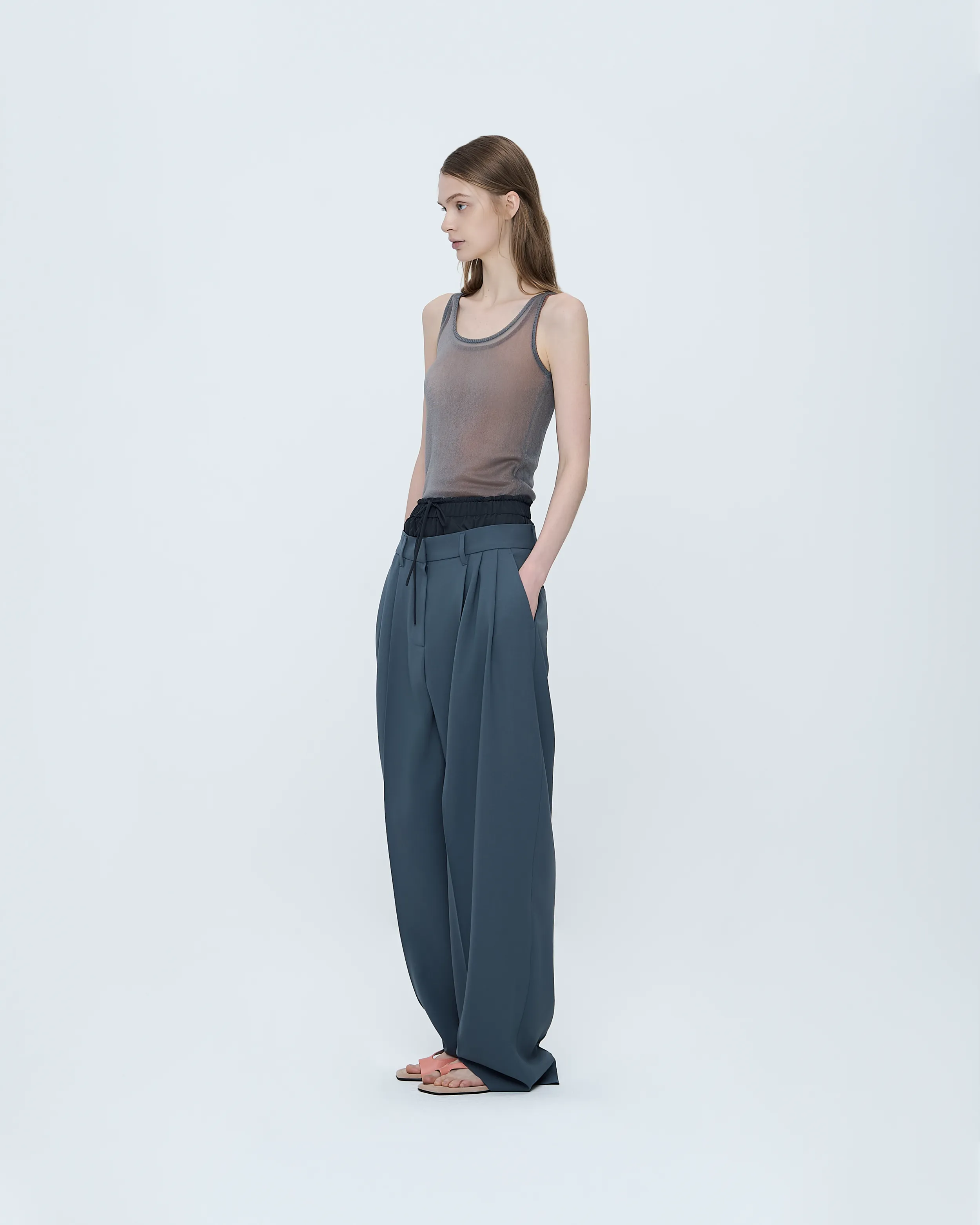Sheer Twinkle Sleeveless Knit Top sold by SYSTEM product image thumbnail 5