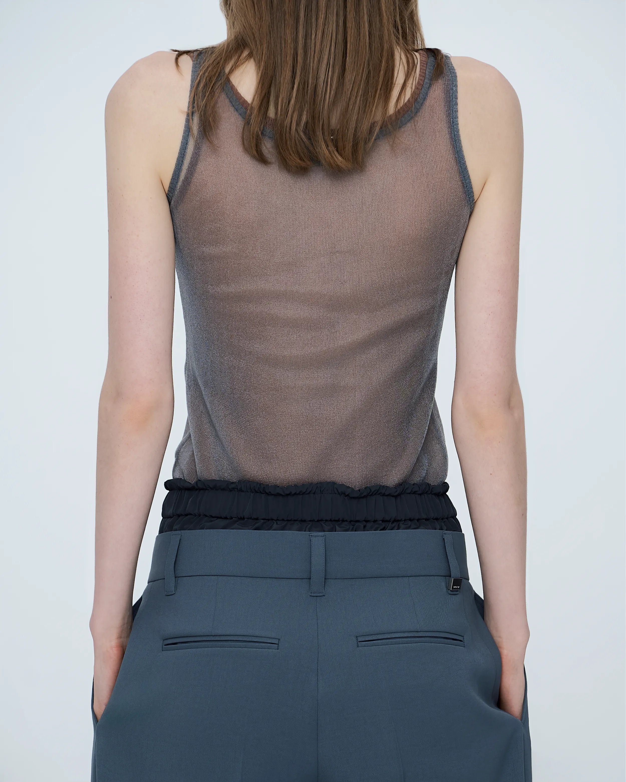 Sheer Twinkle Sleeveless Knit Top sold by SYSTEM product image thumbnail 2