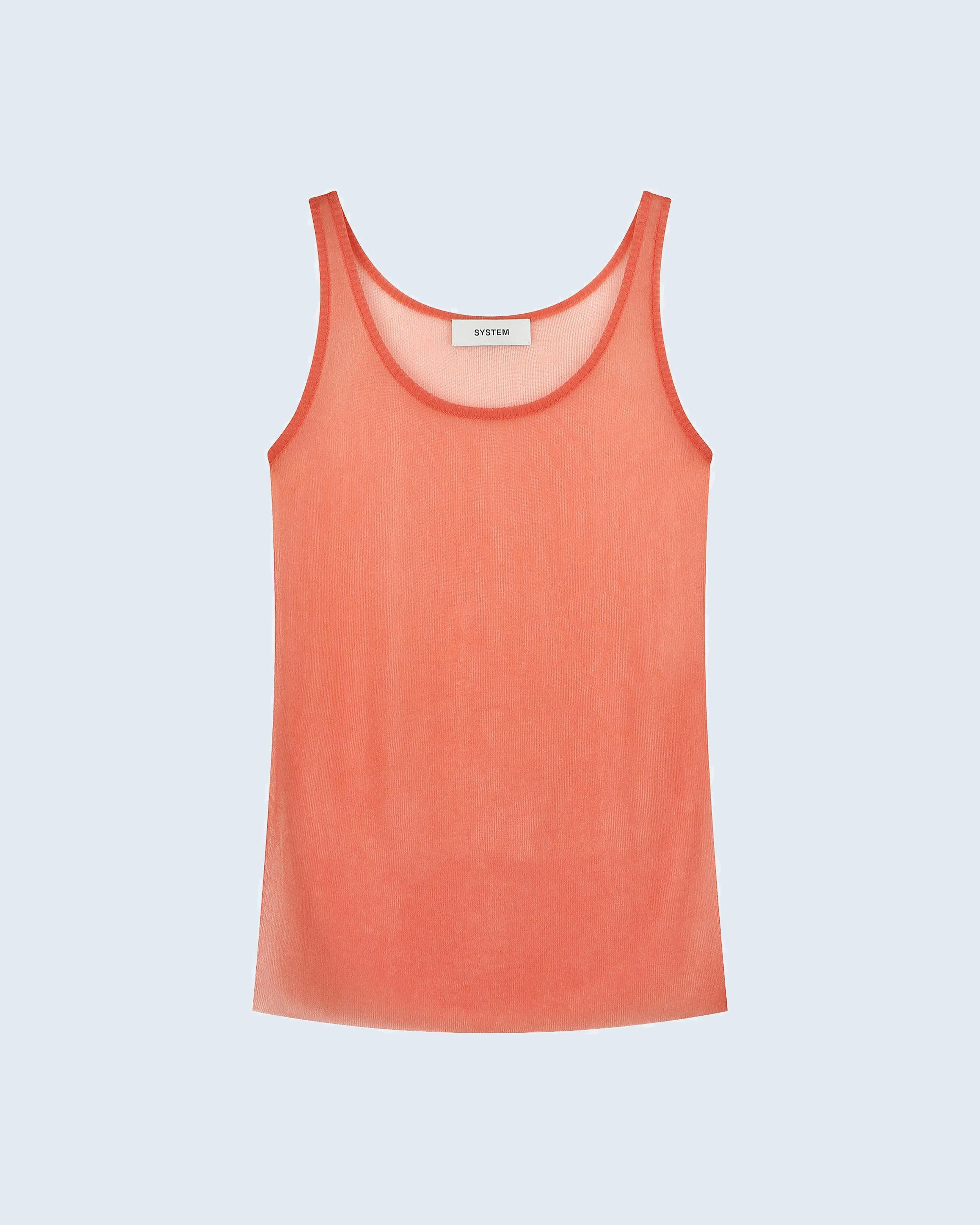 Sheer Twinkle Sleeveless Knit Top sold by SYSTEM