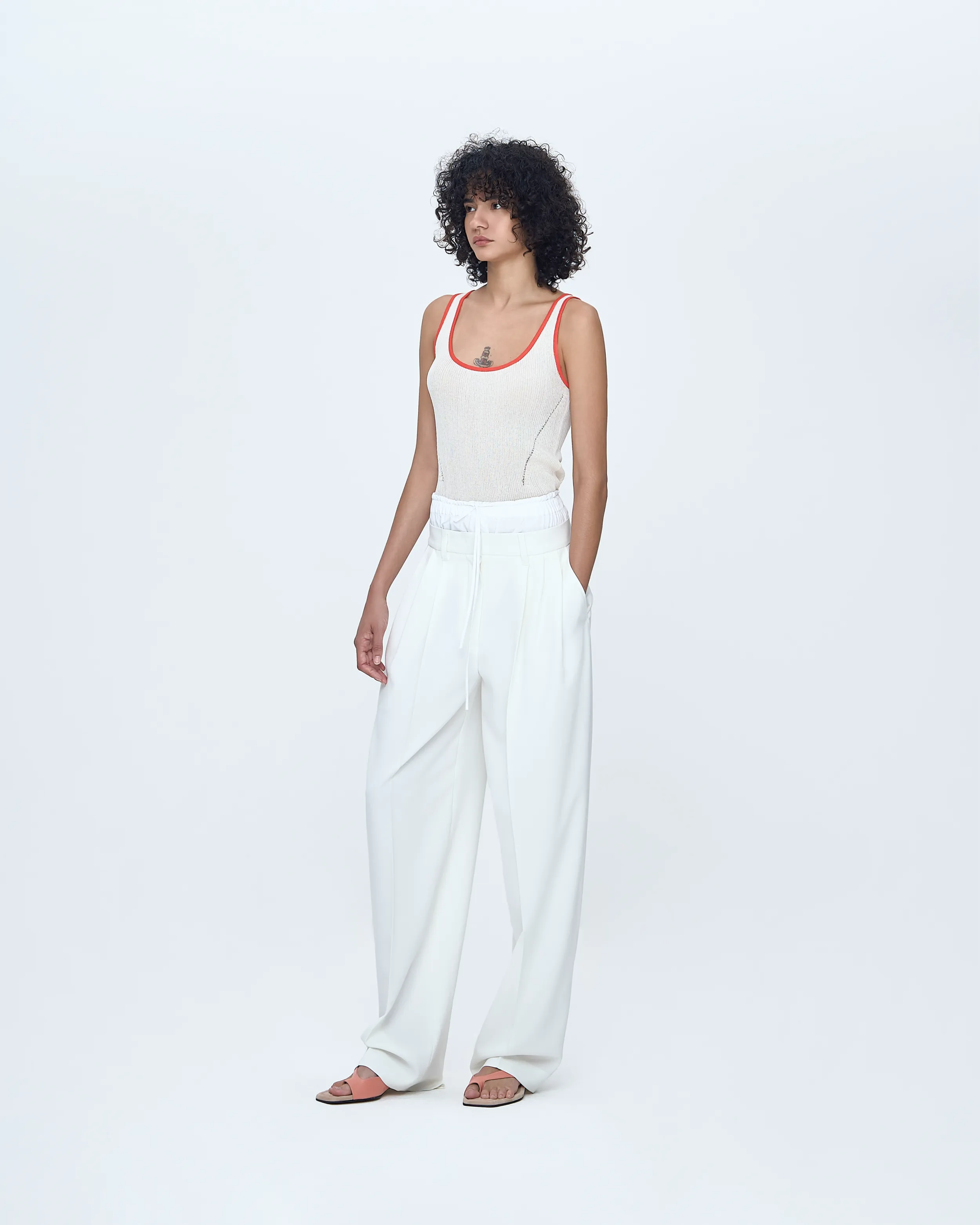 Color Combo Sleeveless Knit Top sold by SYSTEM product image thumbnail 3