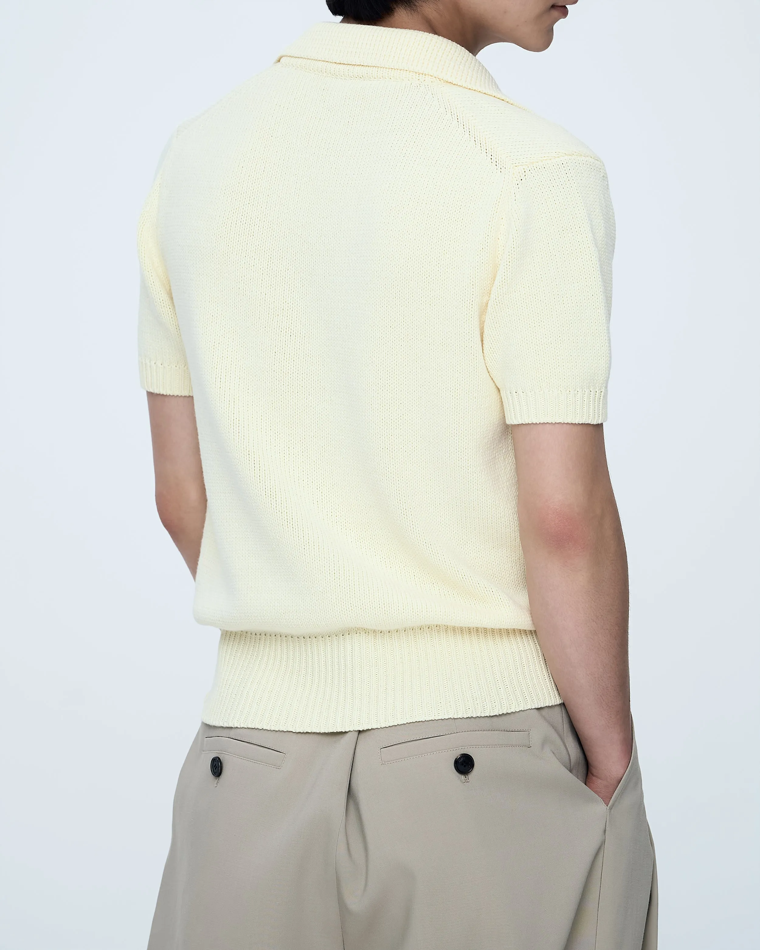 Short-Sleeve Collared Top sold by SYSTEM product image thumbnail 4