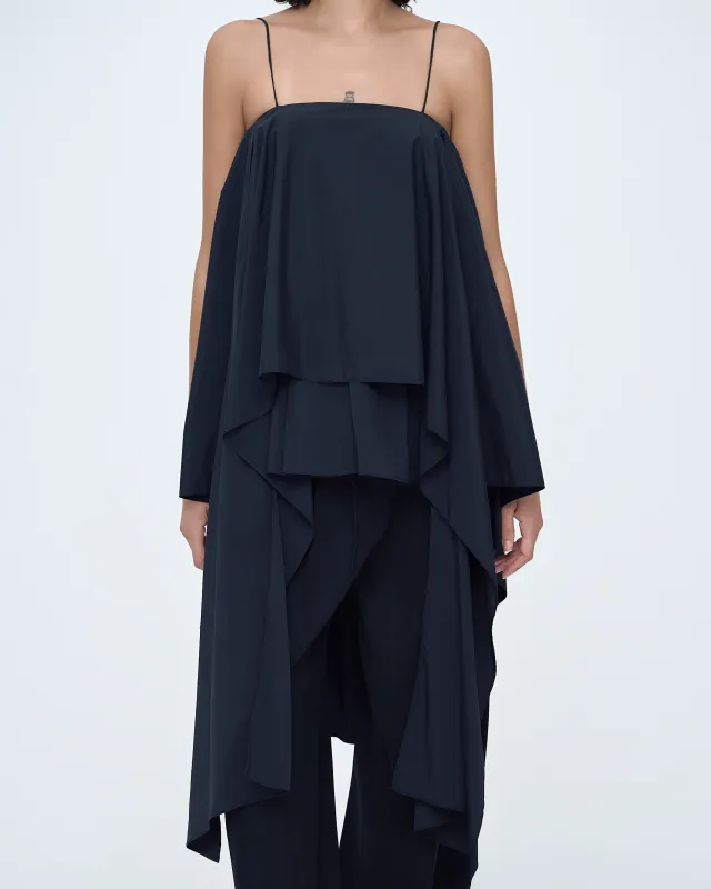 Flowy Fluid Sleeveless Top made by SYSTEM