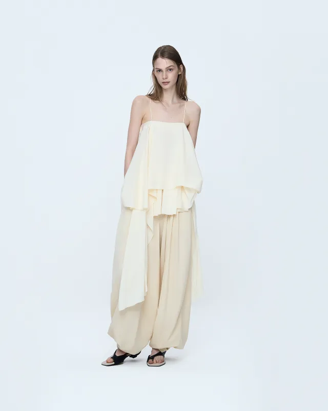 Flowy Fluid Sleeveless Top made by SYSTEM