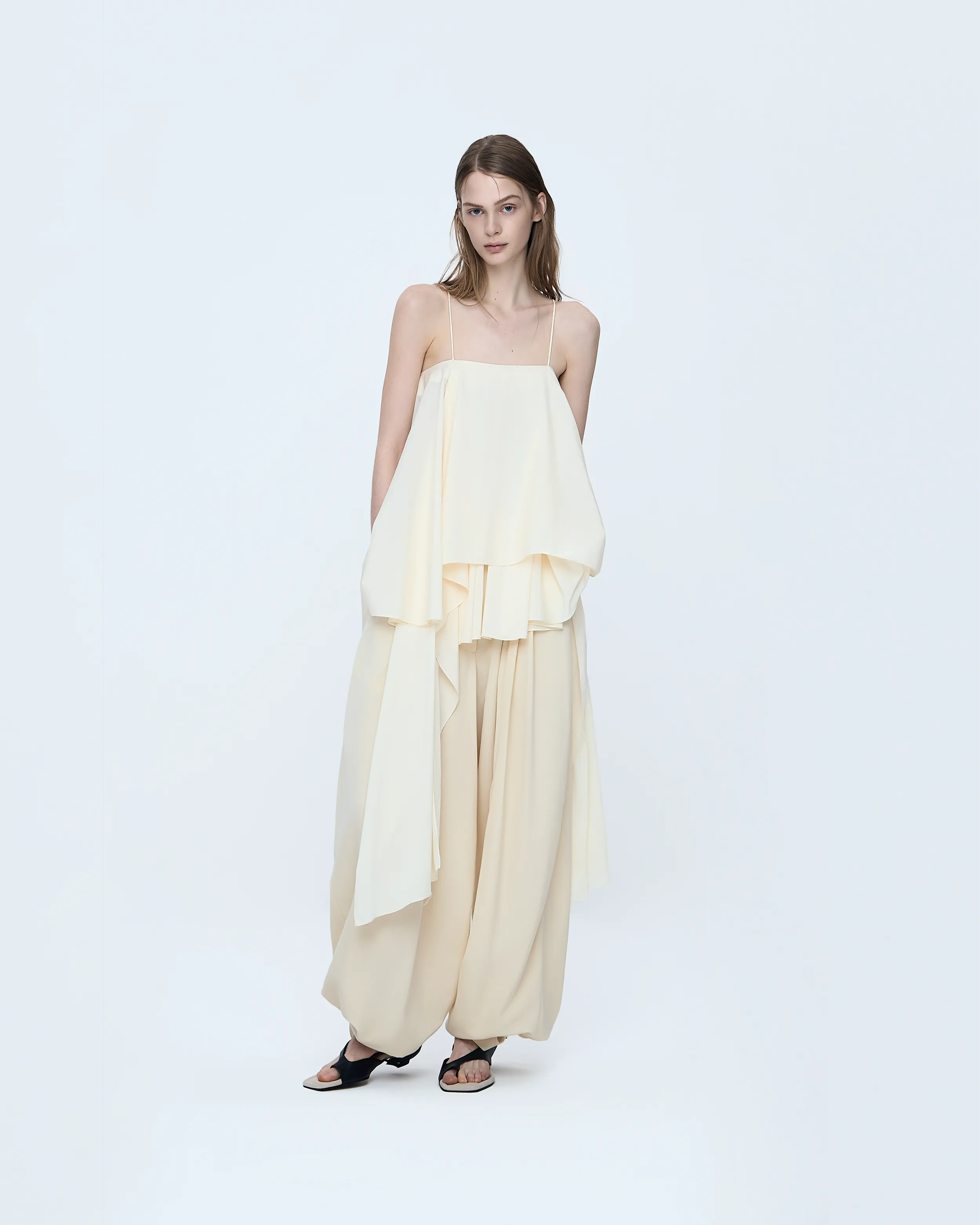 Flowy Fluid Sleeveless Top sold by SYSTEM