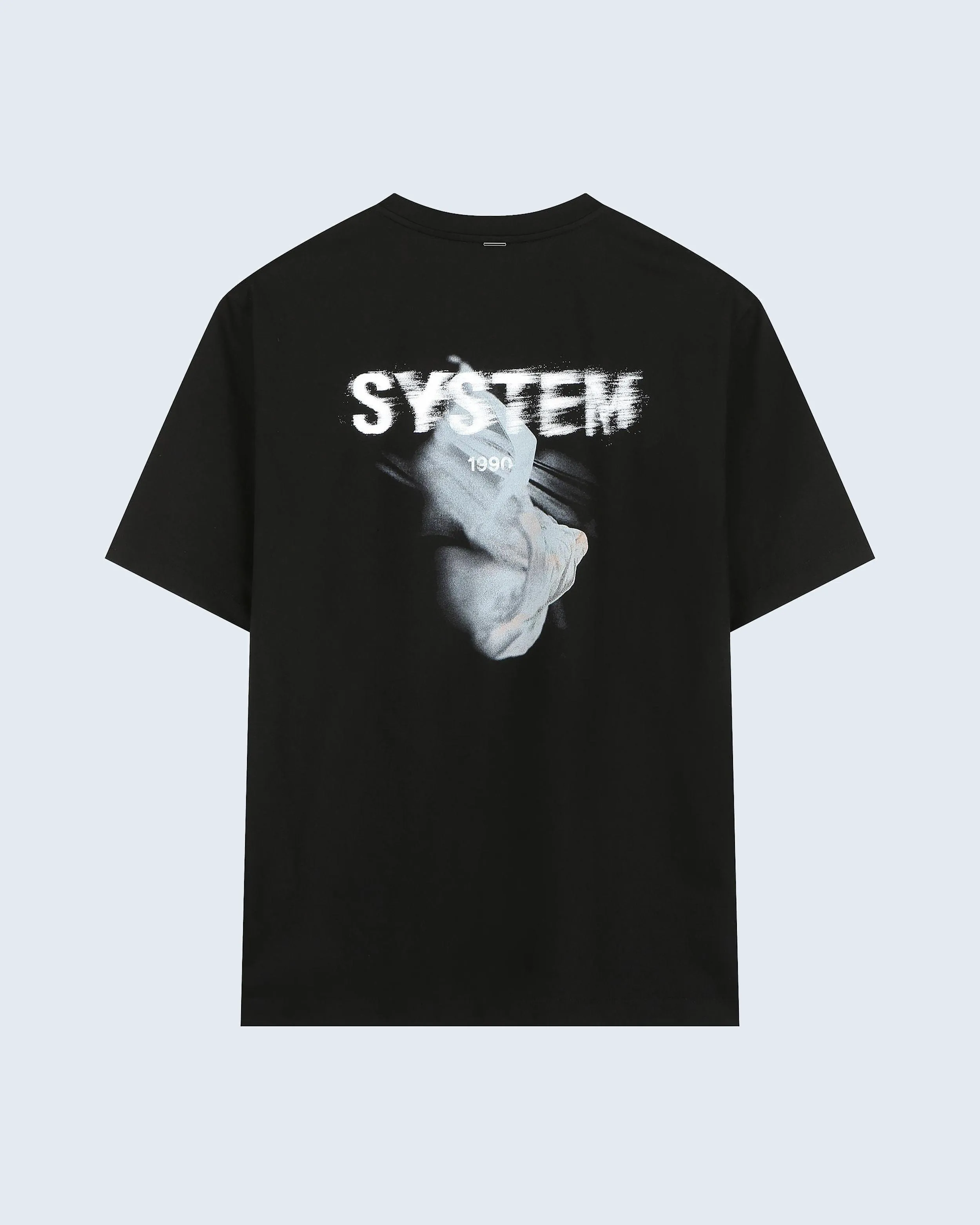 T-Shirt With Flying Fabric Logo sold by SYSTEM