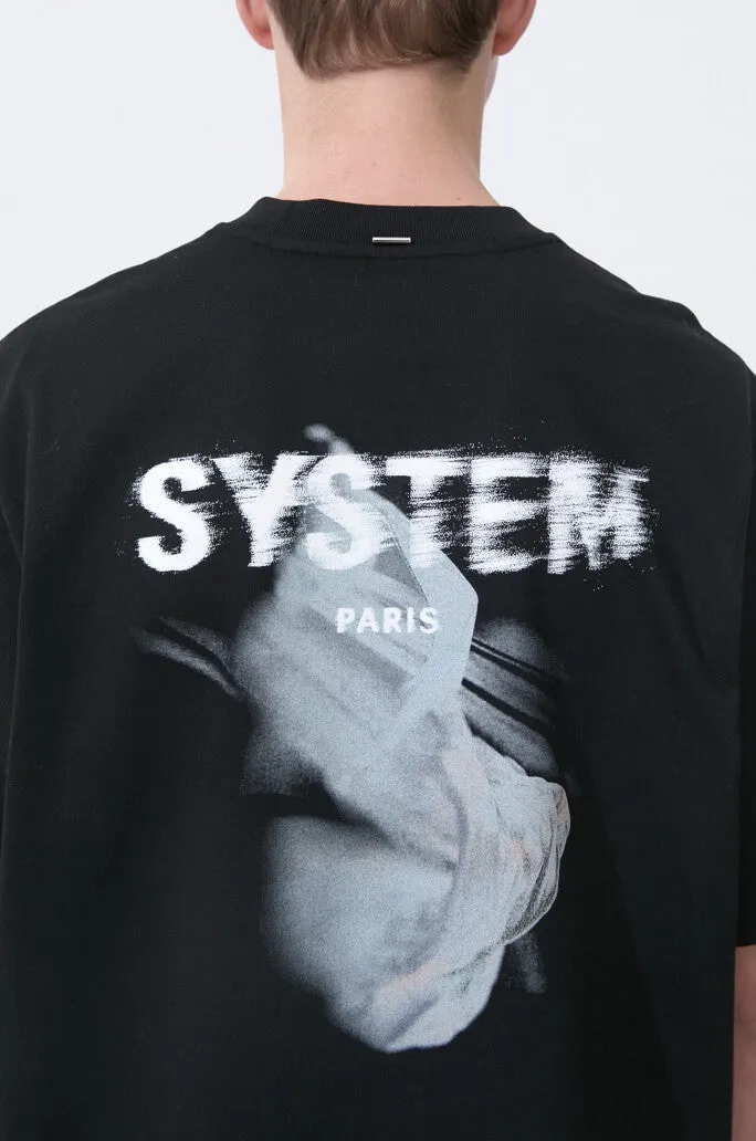 T-Shirt With Flying Fabric Logo sold by SYSTEM product image thumbnail 5
