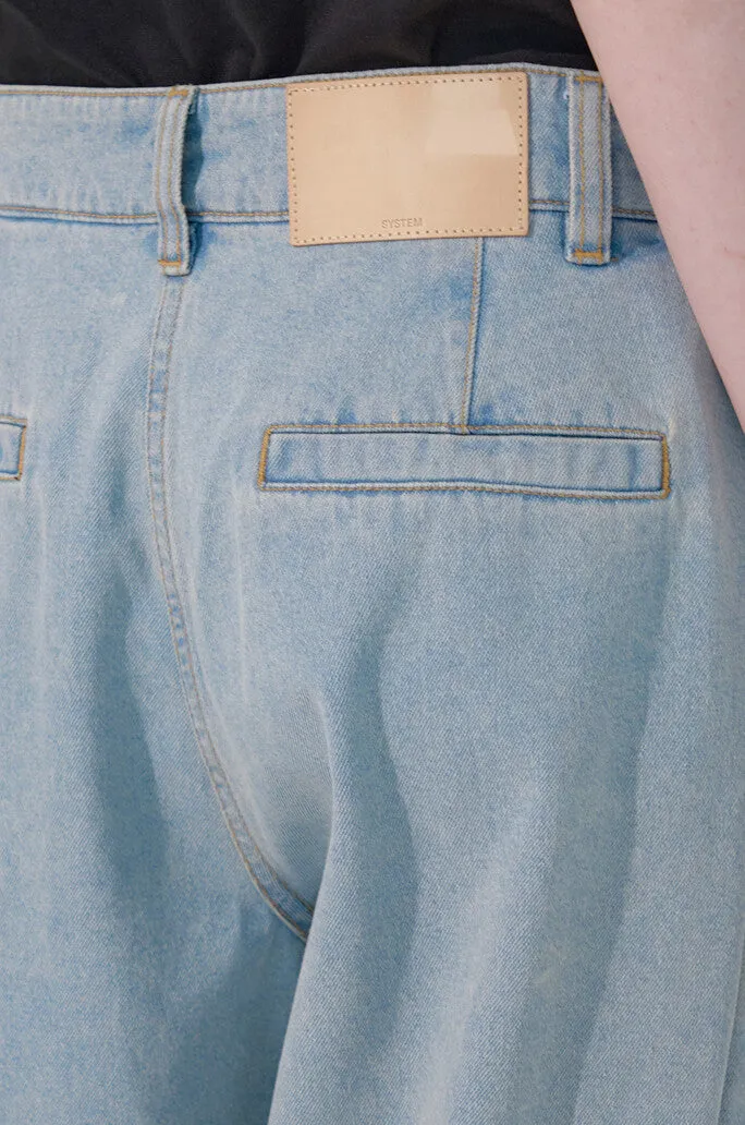 Wide-Fit Fluid Denim Pants sold by SYSTEM product image thumbnail 5