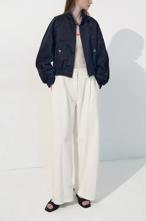Wide-Fit Fluid Denim Pants sold by SYSTEM product image thumbnail 2