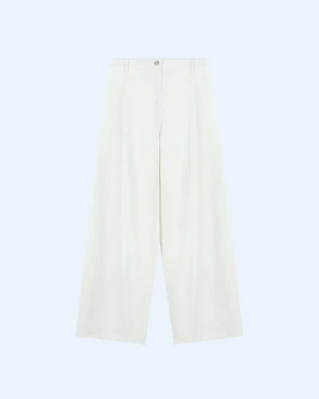 Wide-Fit Fluid Denim Pants made by SYSTEM