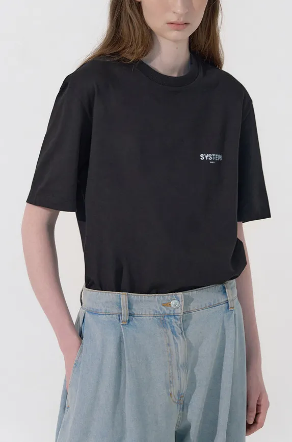 Flying Fabric Logo T-Shirt sold by SYSTEM product image thumbnail 2
