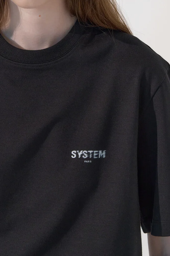 Flying Fabric Logo T-Shirt sold by SYSTEM product image thumbnail 5