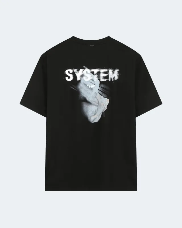 Flying Fabric Logo T-Shirt made by SYSTEM
