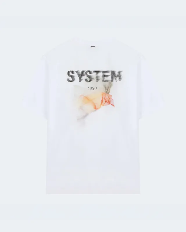 Flying Fabric Logo T-Shirt made by SYSTEM