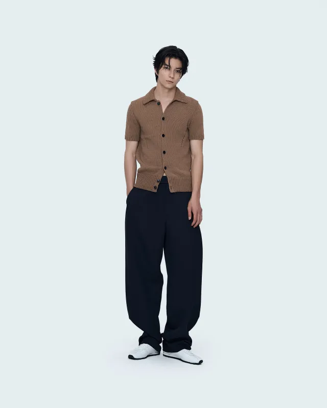 Short-Sleeve Cardigan made by SYSTEM