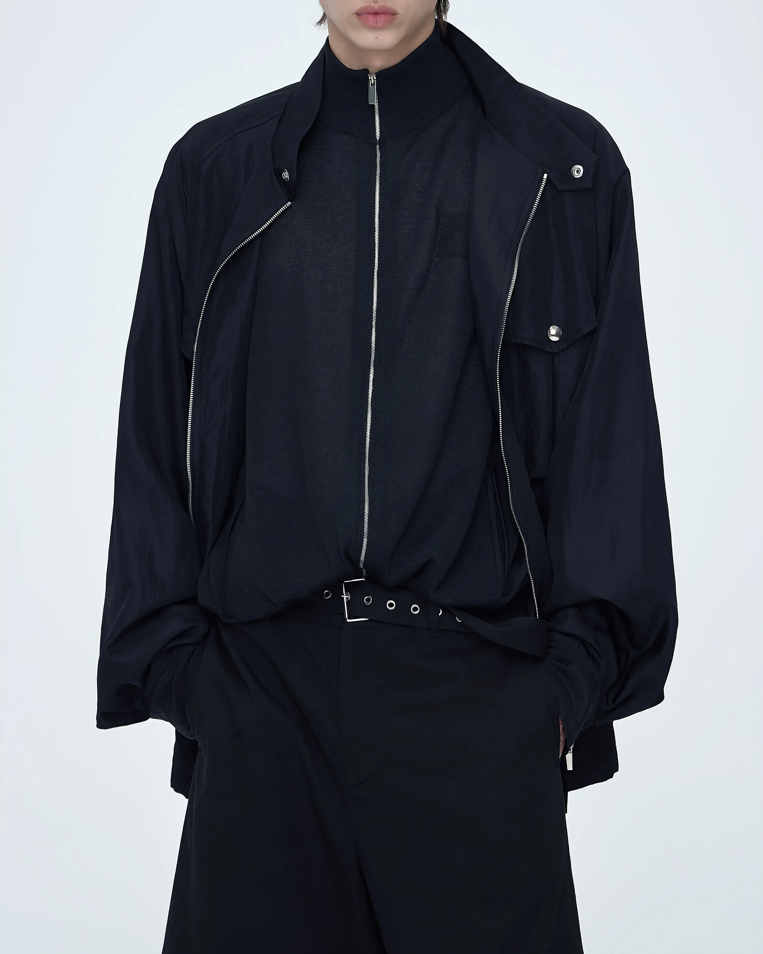Black Military Jacket sold by SYSTEM product image thumbnail 4