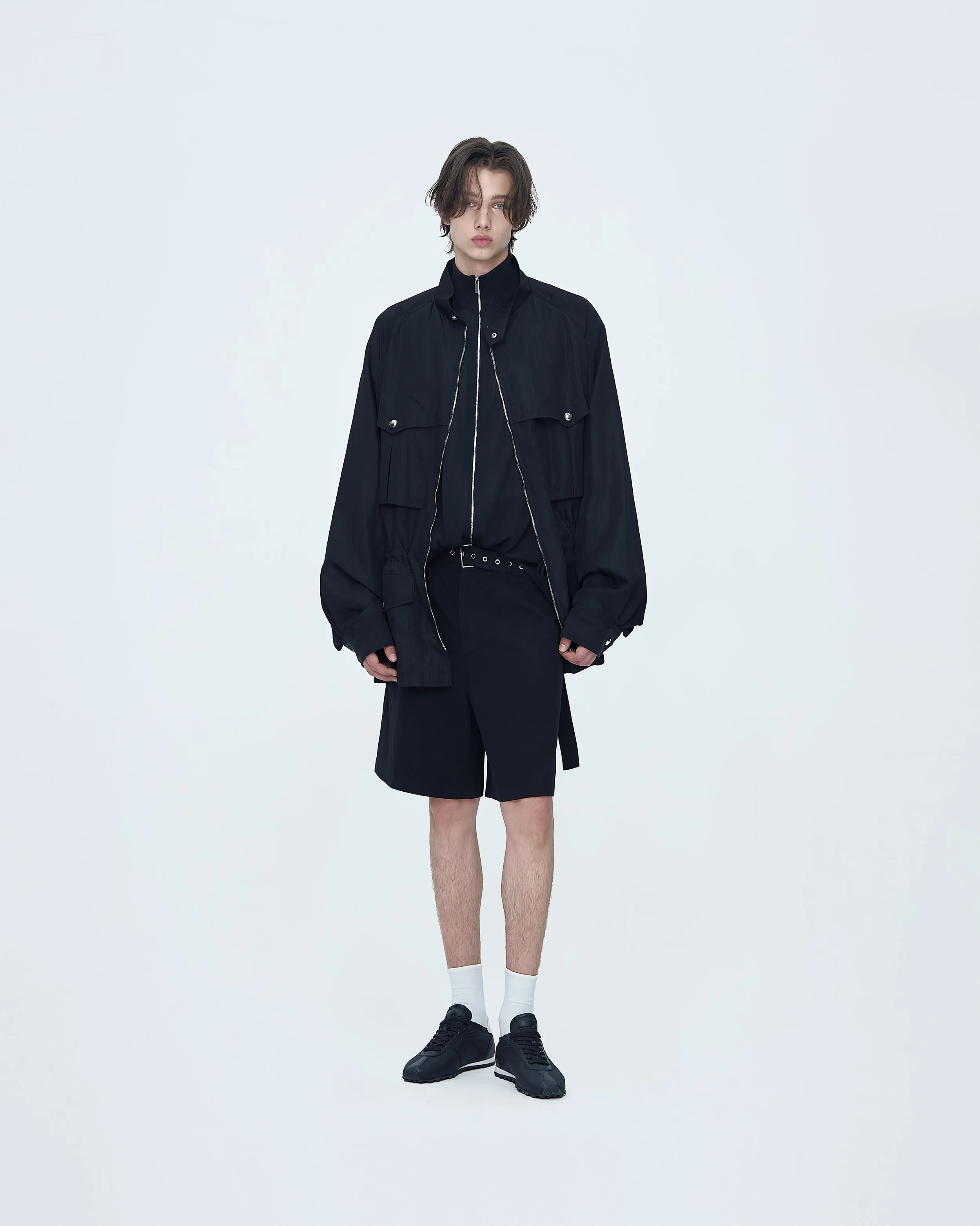 Black Military Jacket sold by SYSTEM