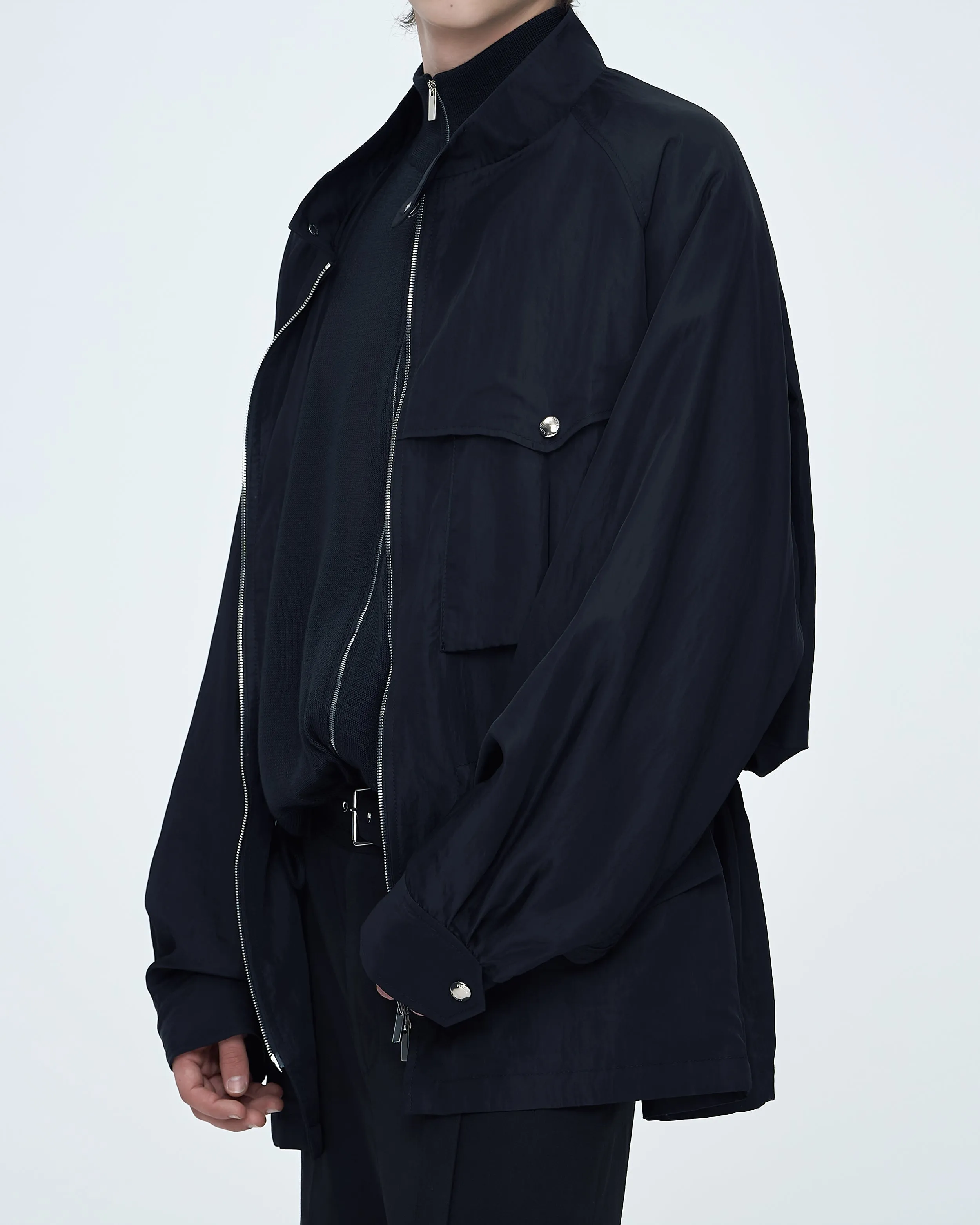 Black Military Jacket sold by SYSTEM product image thumbnail 5