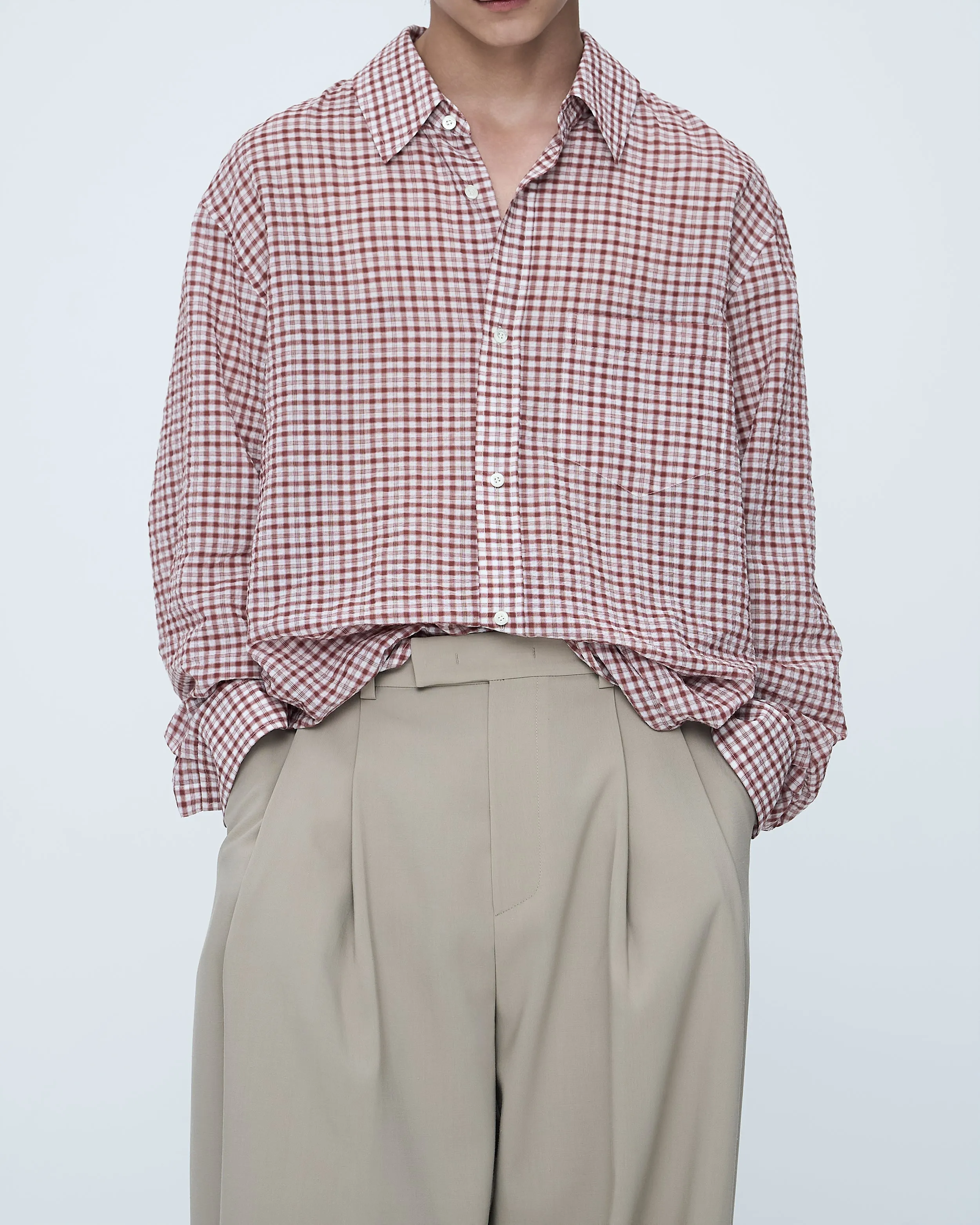 Small-Check Shirt sold by SYSTEM product image thumbnail 5