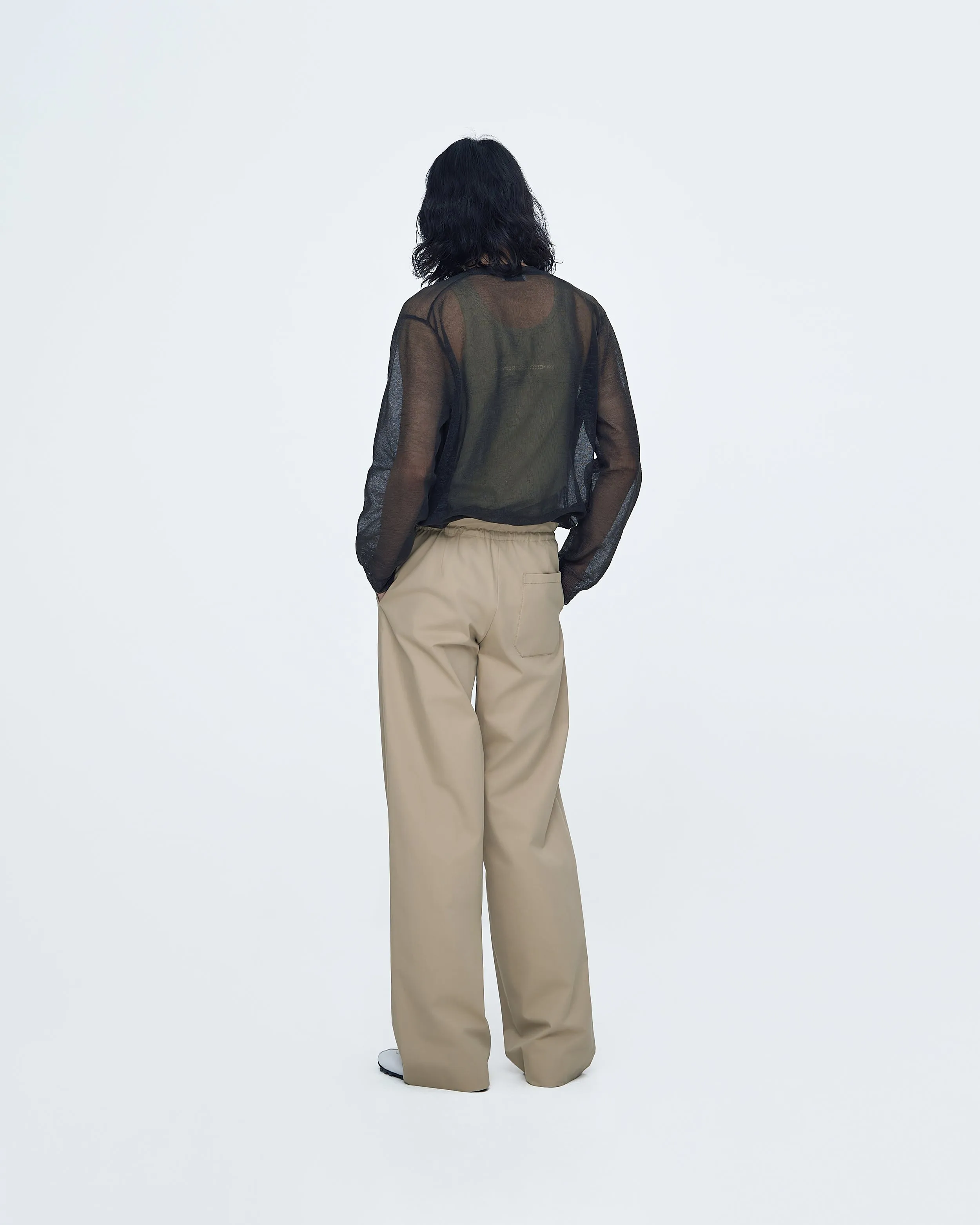 Cotton Pants With Waist Tie sold by SYSTEM product image thumbnail 2