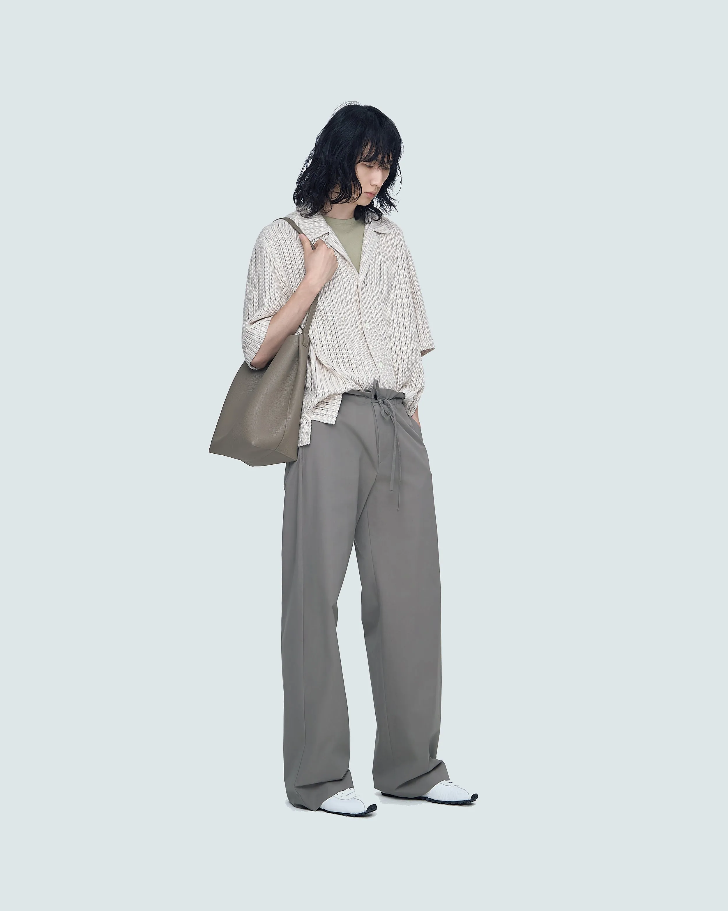 Cotton Pants With Waist Tie sold by SYSTEM product image thumbnail 3